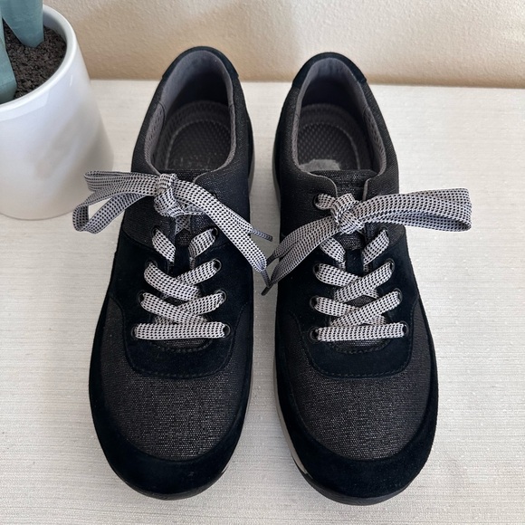 Dansko Hayden Black Leather Metalic Lace Up Casual Sneakers Women’s EU39 US8.5-9 - Picture 2 of 14